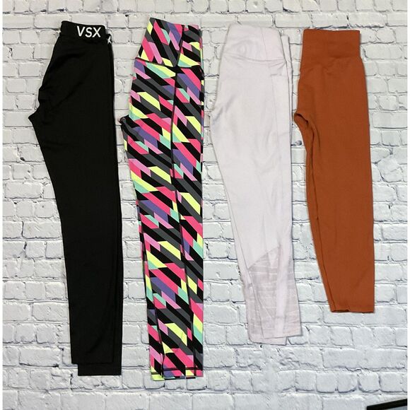 Lot of 4 Victoria's Secret Sport & Pink Leggings, Size S - Picture 2 of 4